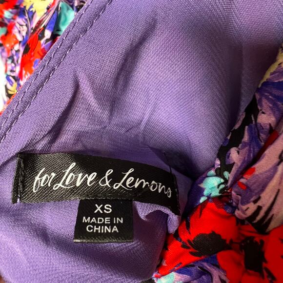 For Love And Lemons Floral Mini Dress - Multicolor - Picture 4 of 7